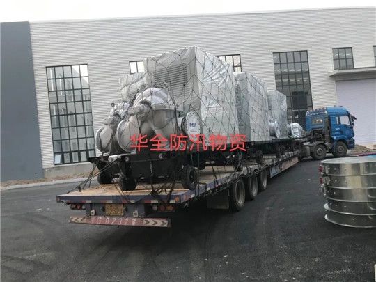 華全防汛物資發(fā)貨！大流量雙吸中開水泵機組配濰柴發(fā)動機